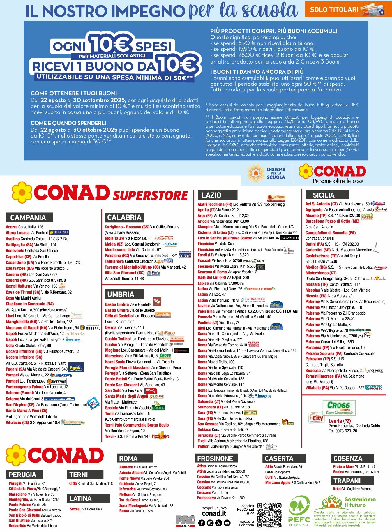 conad-superstore - Volantino Conad Superstore - Catalogo Scuola valido dal 22/08 al 30/09 - page: 12