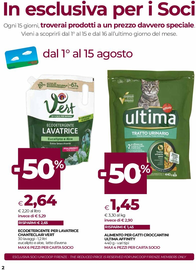 coop-firenze - Volantino Coop Firenze valido dal 07/08 al 20/08 - page: 2