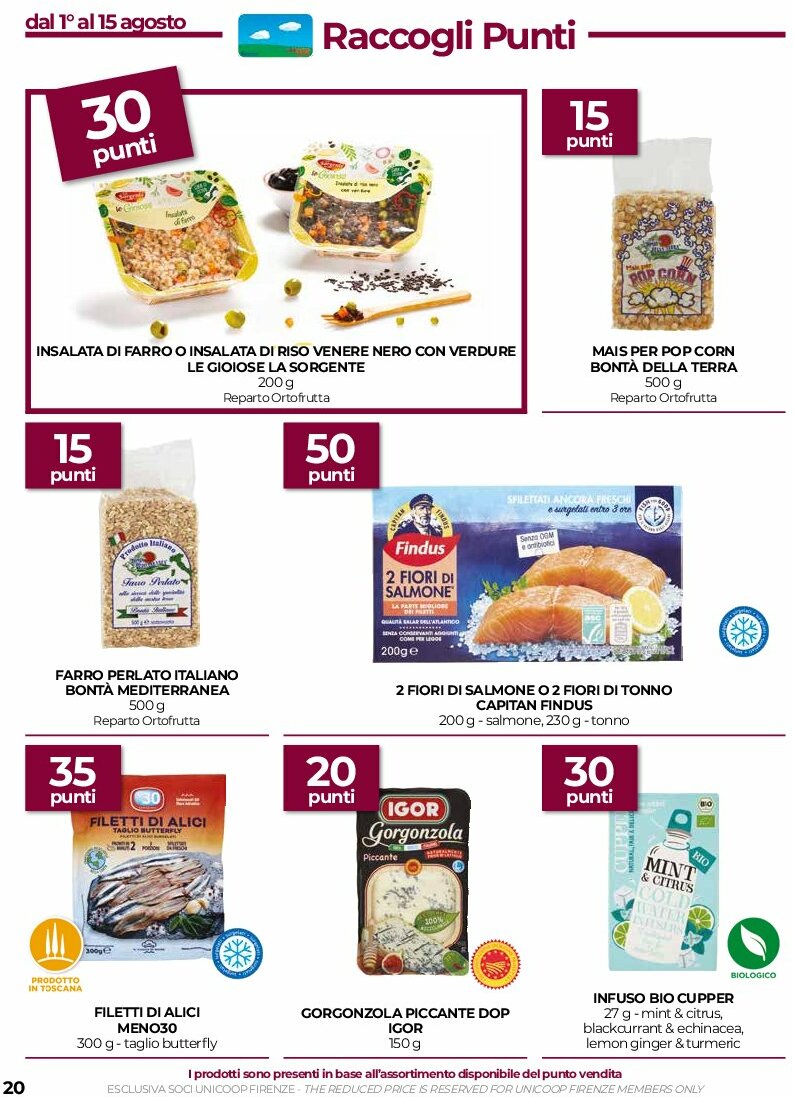 coop-firenze - Volantino Coop Firenze valido dal 07/08 al 20/08 - page: 20