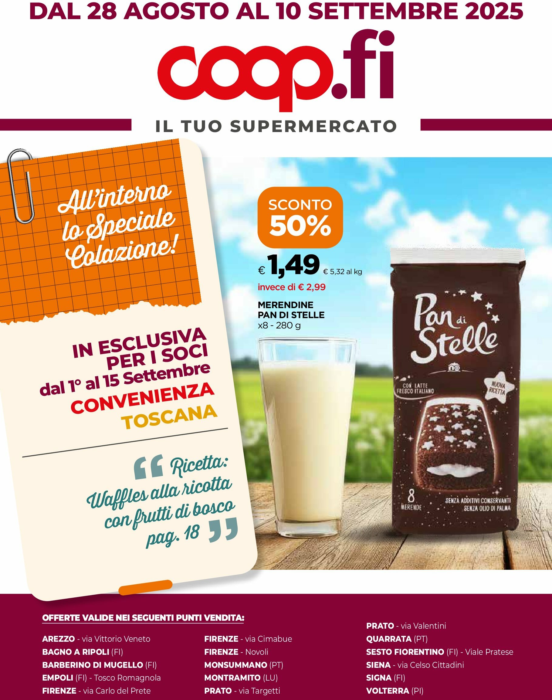coop-firenze - Volantino Coop Firenze - Il tuo supermercato valido dal 28/08 al 10/09