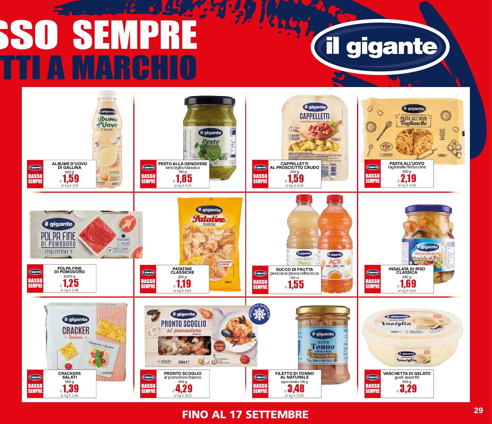 il-gigante - Volantino Il Gigante - 1+1 Uno è Gratis valido dal 04/09 al 17/09 - page: 29