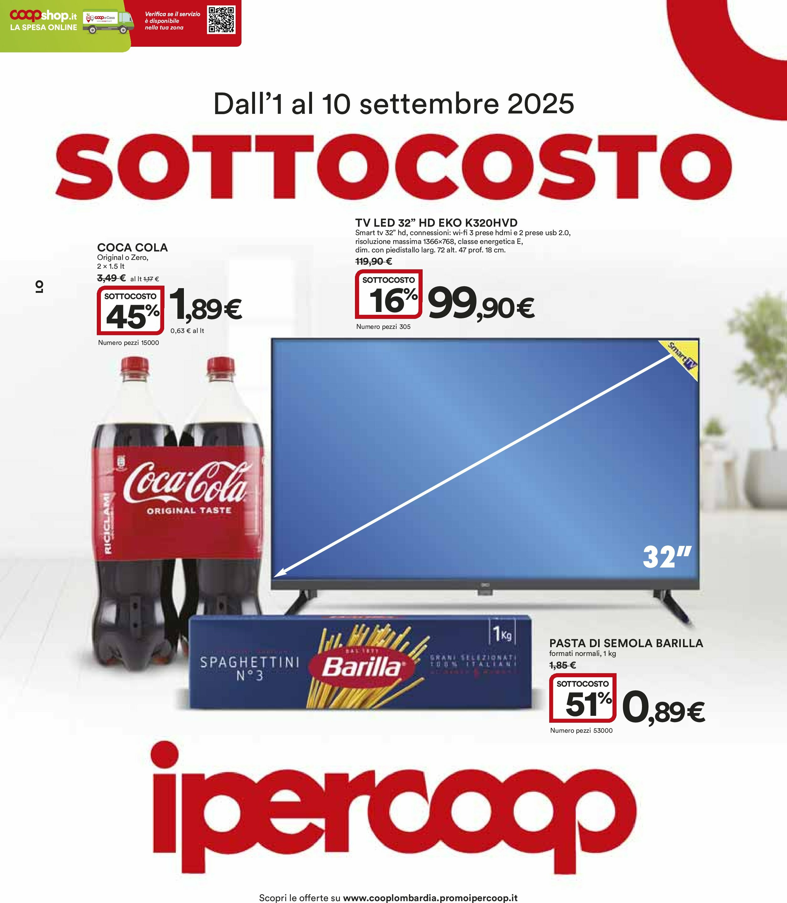 ipercoop - Volantino Ipercoop valido dal 01/09 al 10/09 - page: 1