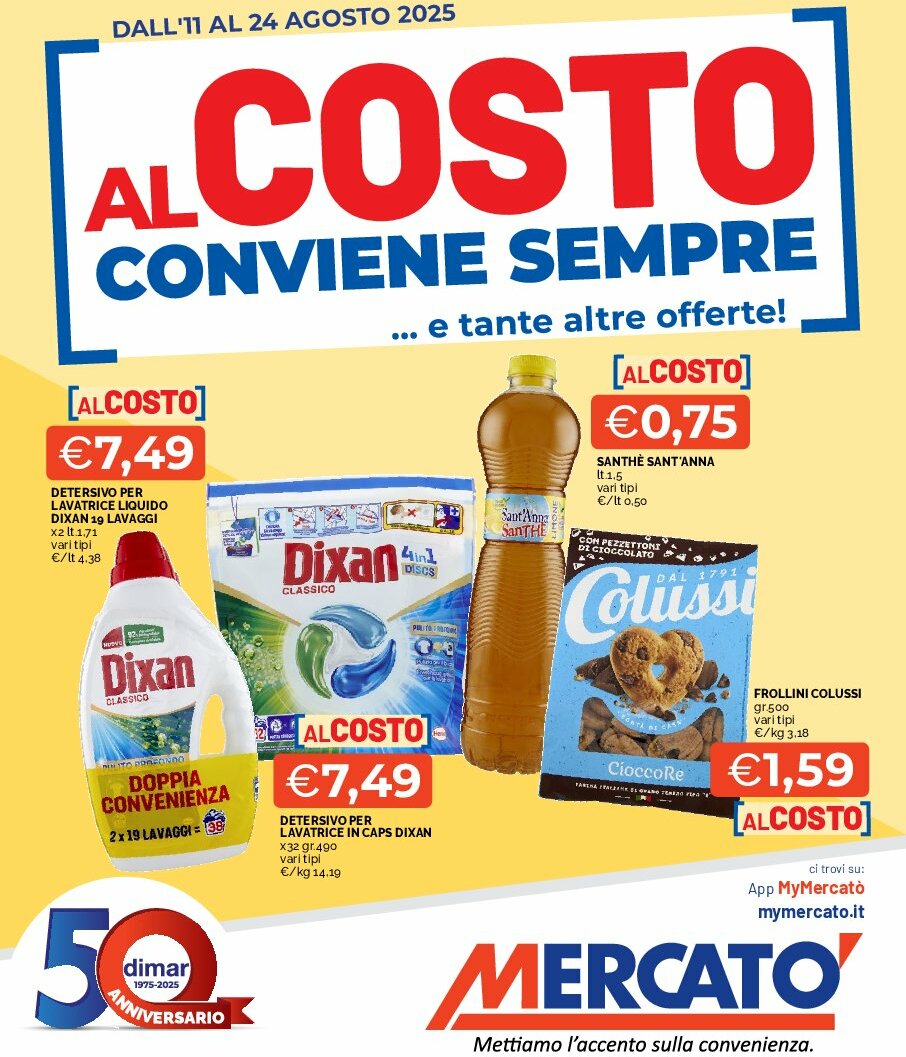 mercato - Volantino Mercatò - Feste Imperdibili valido dal 11/08 al 24/08