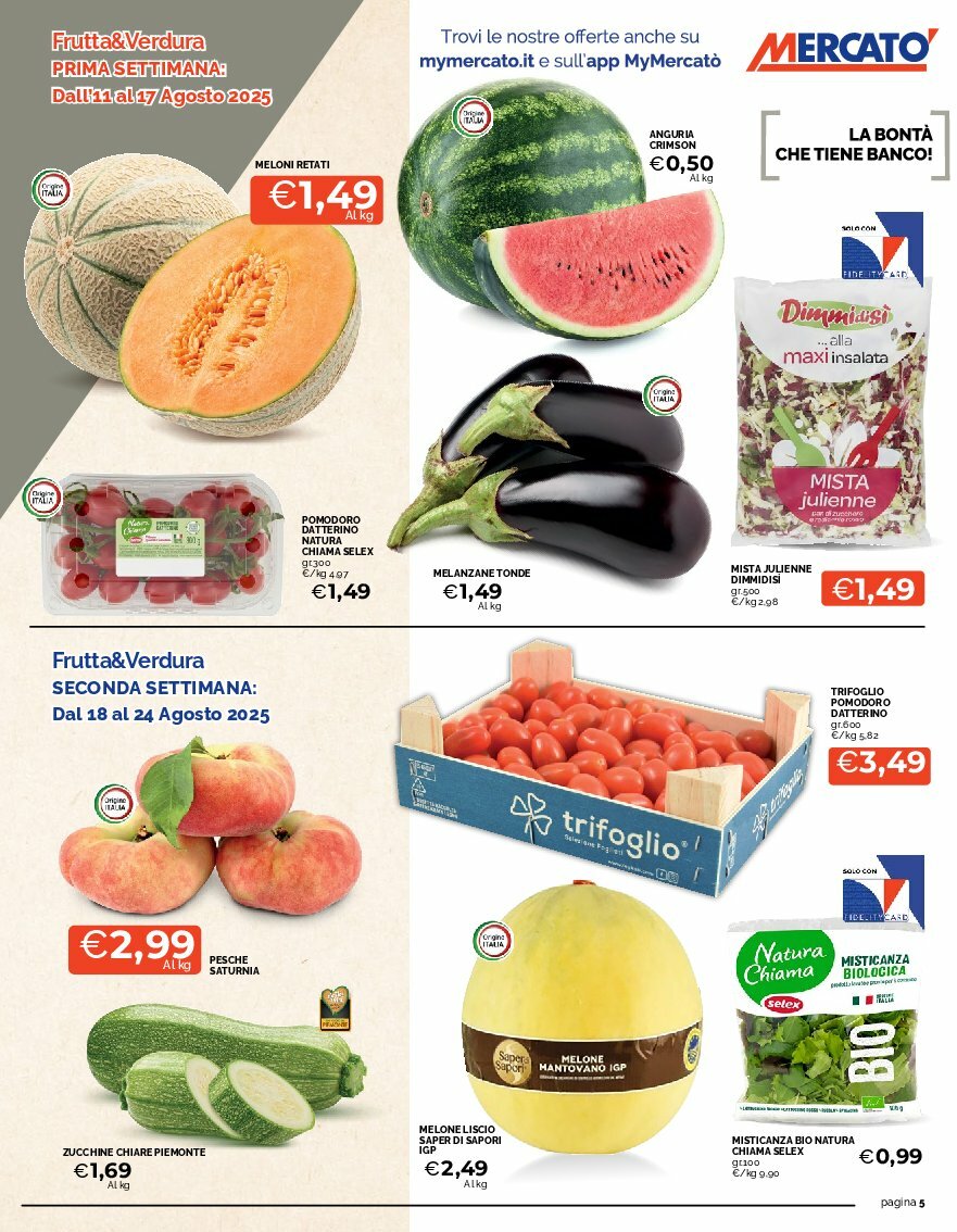 mercato - Volantino Mercatò - Feste Imperdibili valido dal 11/08 al 24/08 - page: 5