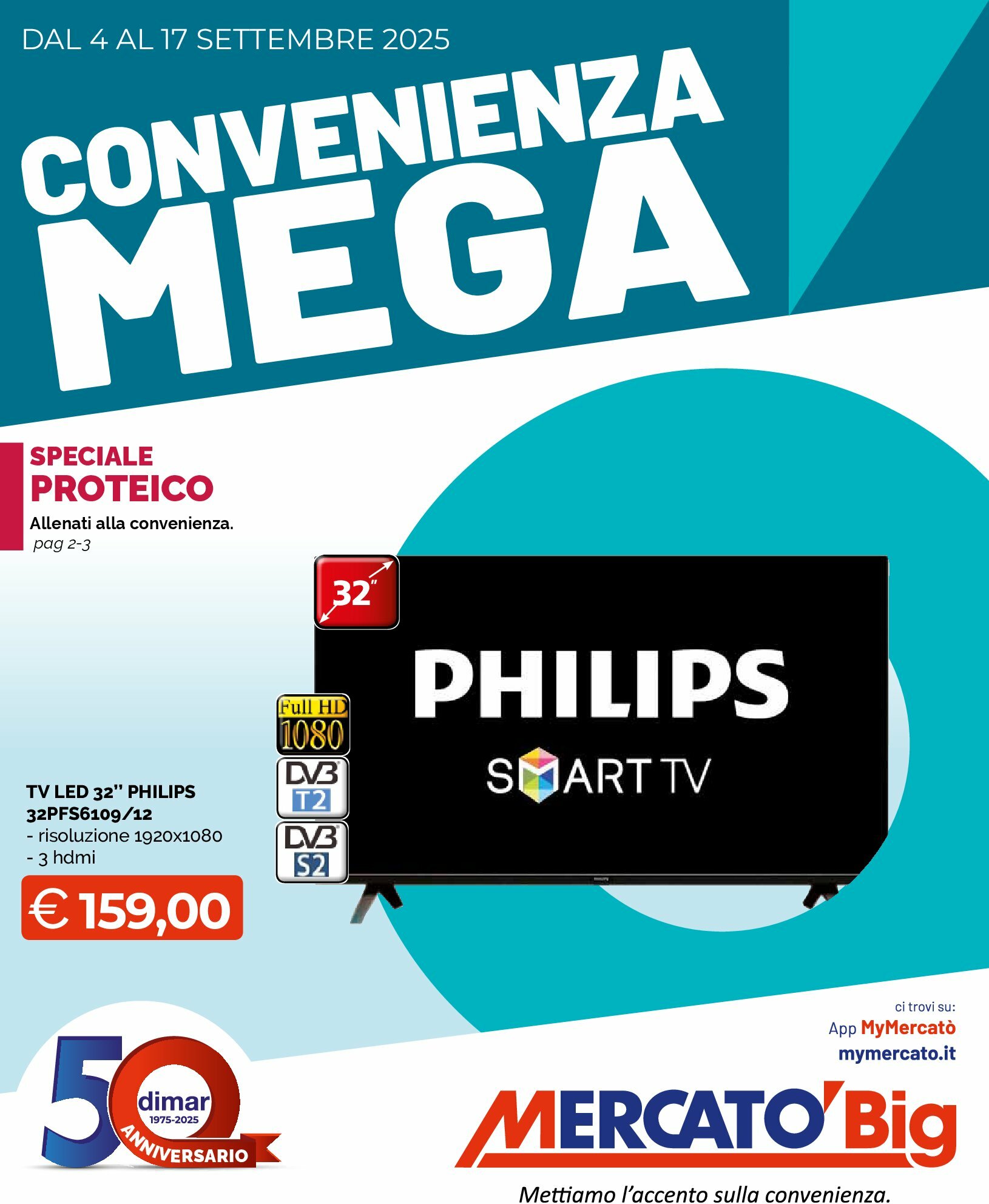 mercato-big - Volantino Mercatò Big - Convenienza mega valido dal 04/09 al 17/09 - page: 1