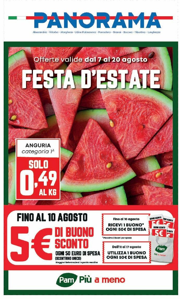 pam-panorama - Volantino Pam Panorama valido dal 07/08 al 20/08