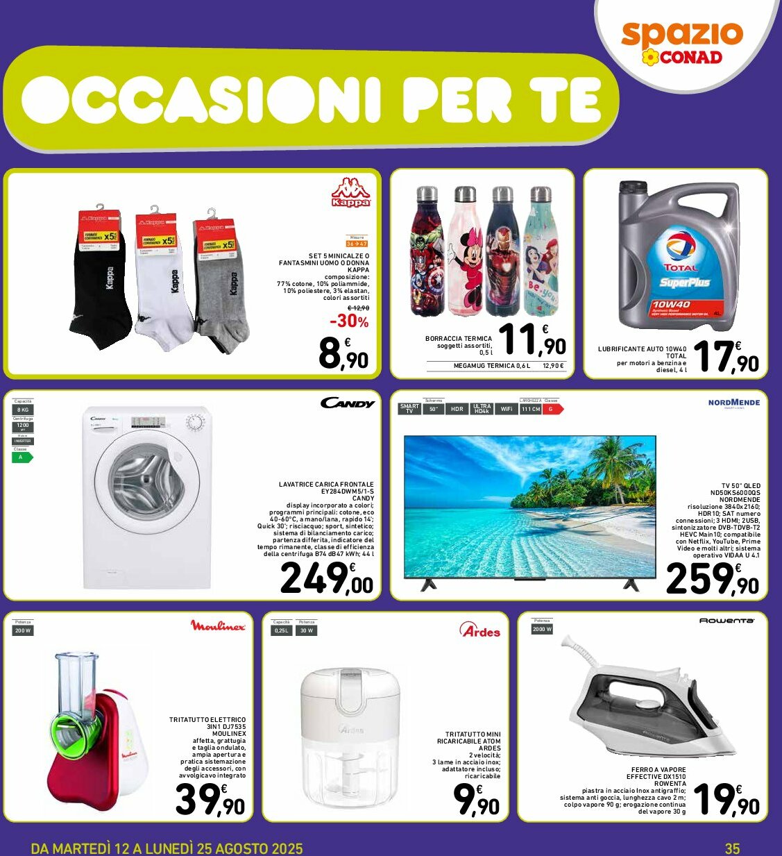 spazio-conad - Volantino Spazio Conad - Roma valido dal 12/08 al 25/08 - page: 35 spazio-conad - Volantino Spazio Conad - Roma valido dal 12/08 al 25/08 - page: 35