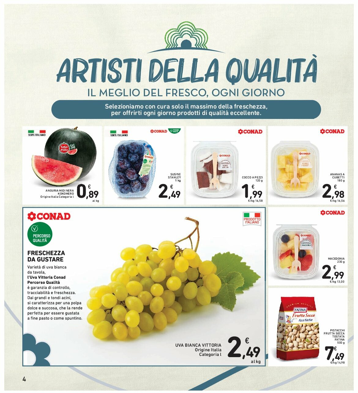 spazio-conad - Volantino Spazio Conad - Roma valido dal 12/08 al 25/08 - page: 4 spazio-conad - Volantino Spazio Conad - Roma valido dal 12/08 al 25/08 - page: 4