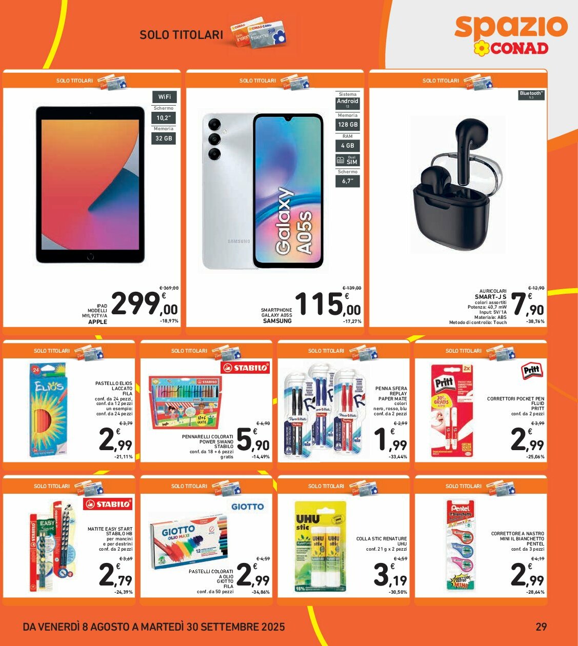 spazio-conad - Volantino Spazio Conad valido dal 08/08 al 21/08 - page: 29 spazio-conad - Volantino Spazio Conad valido dal 08/08 al 21/08 - page: 29