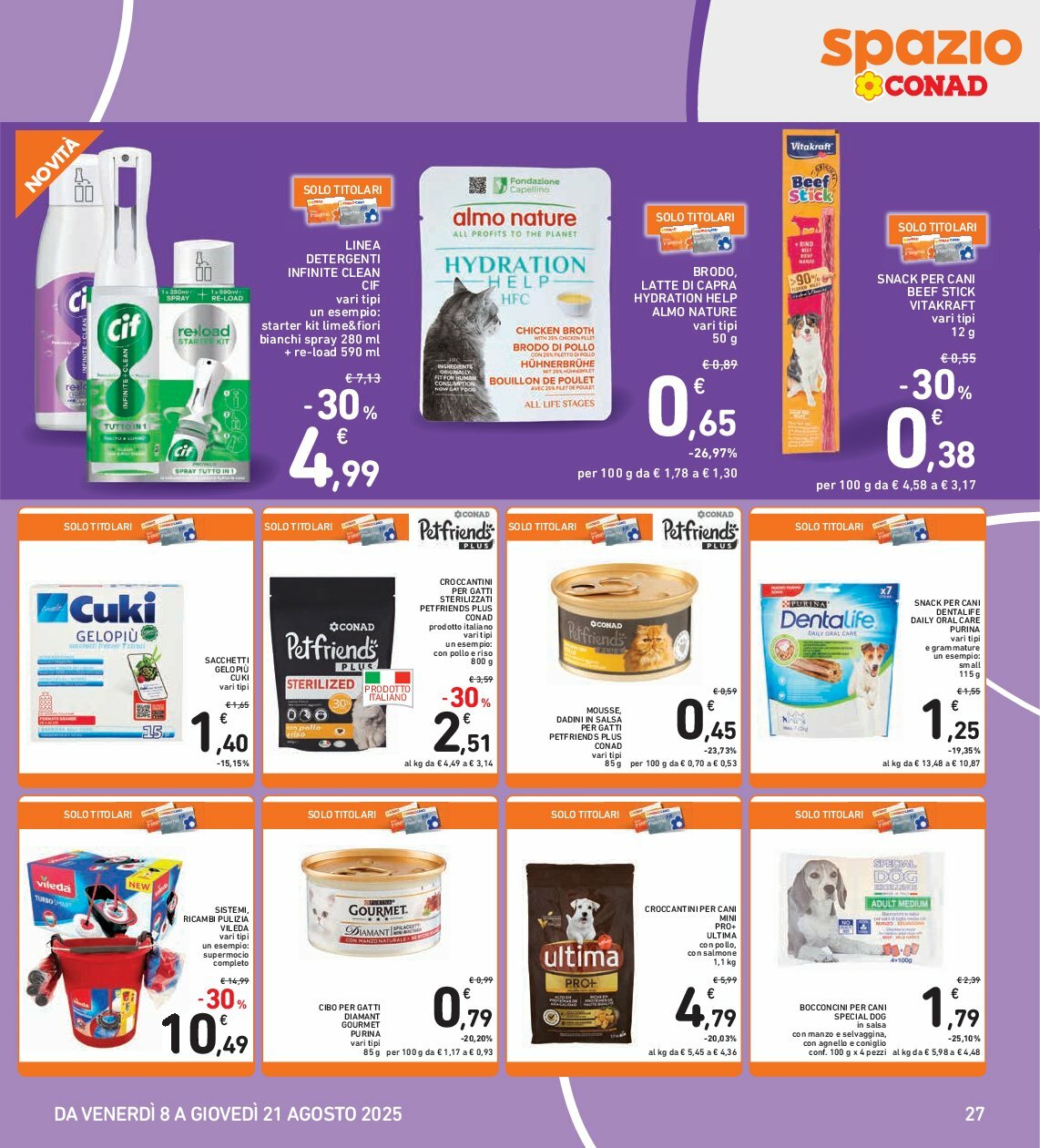 spazio-conad - Volantino Spazio Conad valido dal 08/08 al 21/08 - page: 27 spazio-conad - Volantino Spazio Conad valido dal 08/08 al 21/08 - page: 27
