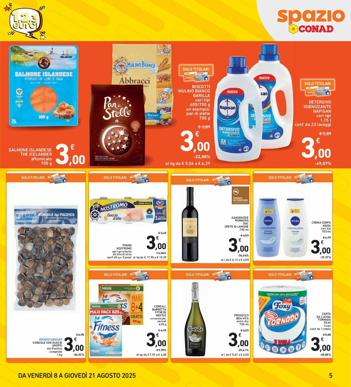 spazio-conad - Volantino Spazio Conad valido dal 08/08 al 21/08 - page: 5 spazio-conad - Volantino Spazio Conad valido dal 08/08 al 21/08 - page: 5