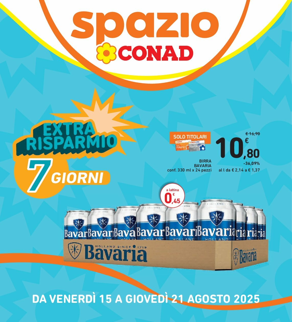 spazio-conad - Volantino Spazio Conad - Bologna valido dal 15/08 al 21/08 - page: 1