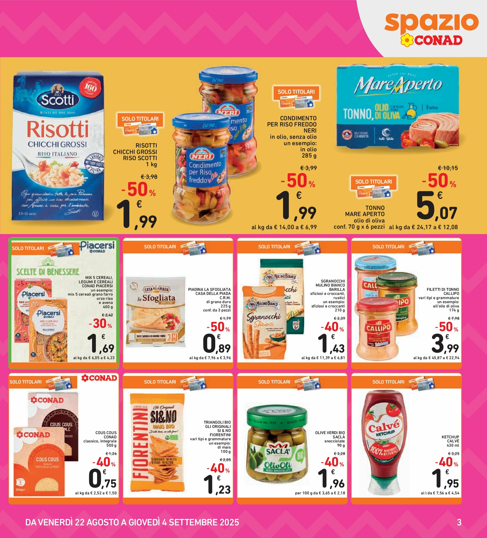 spazio-conad - Volantino Spazio Conad valido dal 22/08 al 04/09 - page: 3