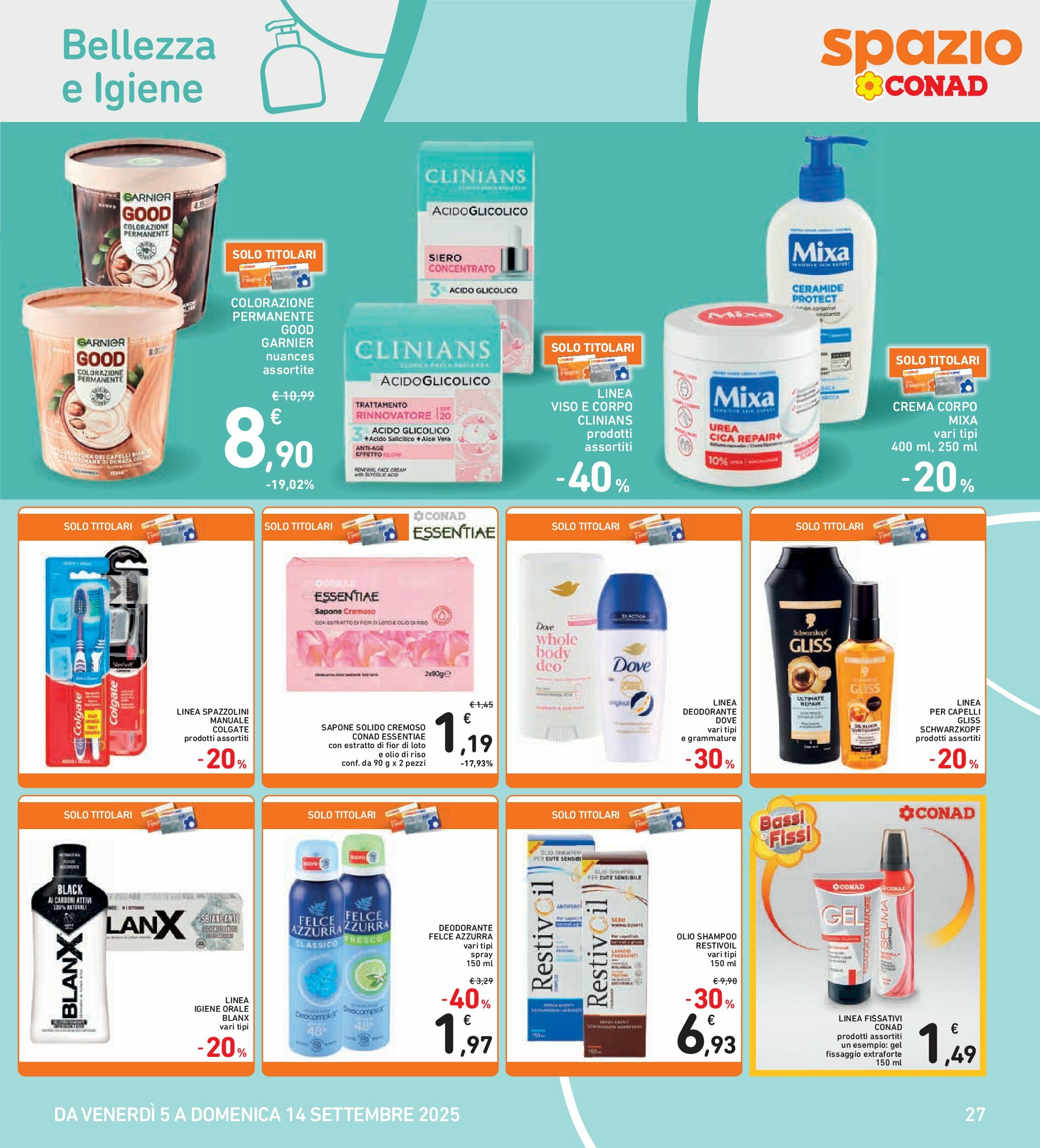spazio-conad - Volantino Spazio Conad - Bologna valido dal 05/09 al 14/09 - page: 27