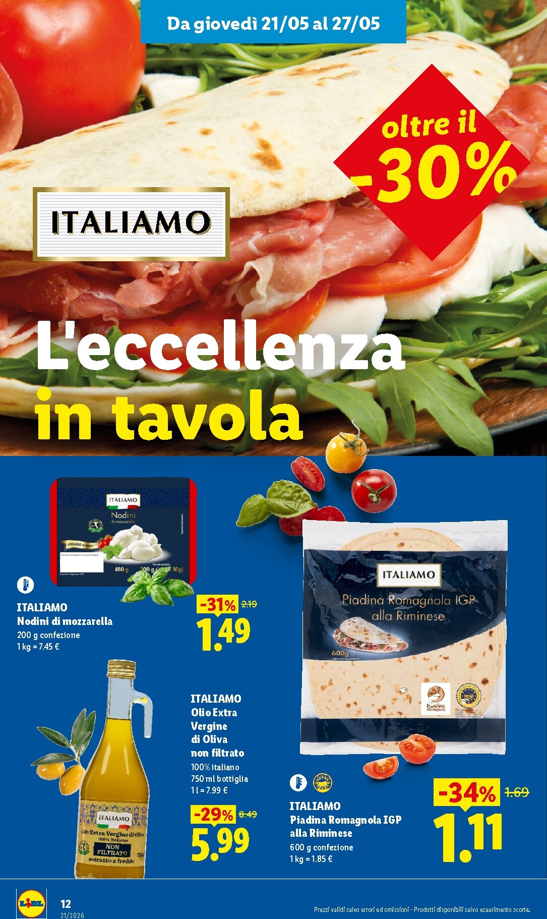 lidl - Volantino attuale di Lidl - Nuova apertura Augusta valido dal giovedì 21/05/2026 al mercoledì 27/05/2026 - page: 12