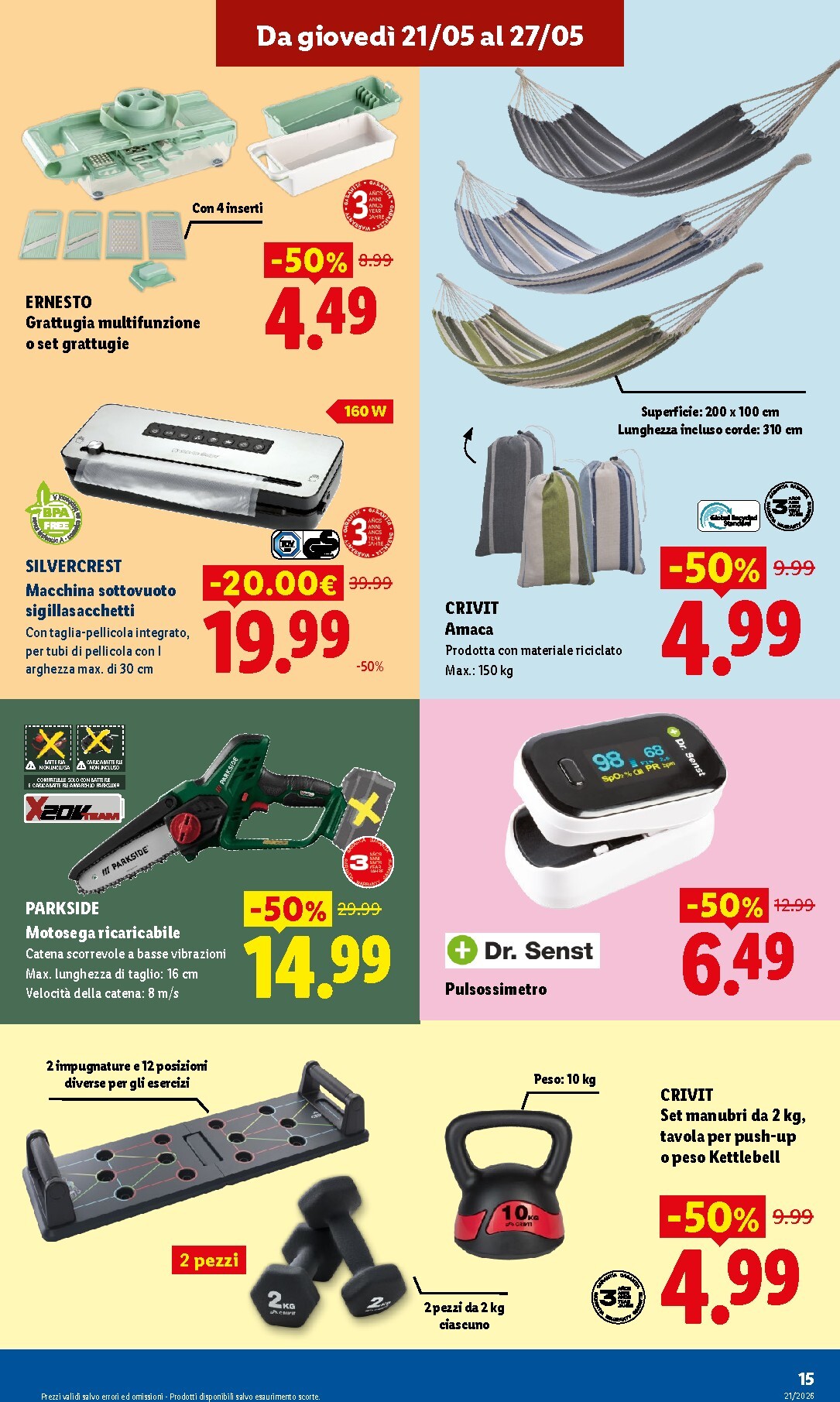lidl - Volantino attuale di Lidl - Nuova apertura Augusta valido dal giovedì 21/05/2026 al mercoledì 27/05/2026 - page: 15