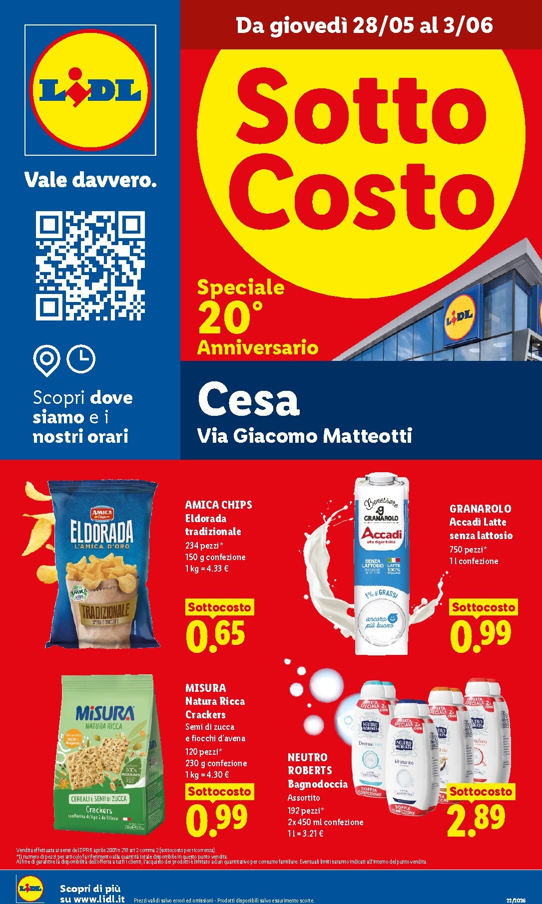 lidl - Volantino futuro Lidl - Sottocosto valido dal giovedì 28/05/2026 al mercoledì 03/06/2026 - page: 1