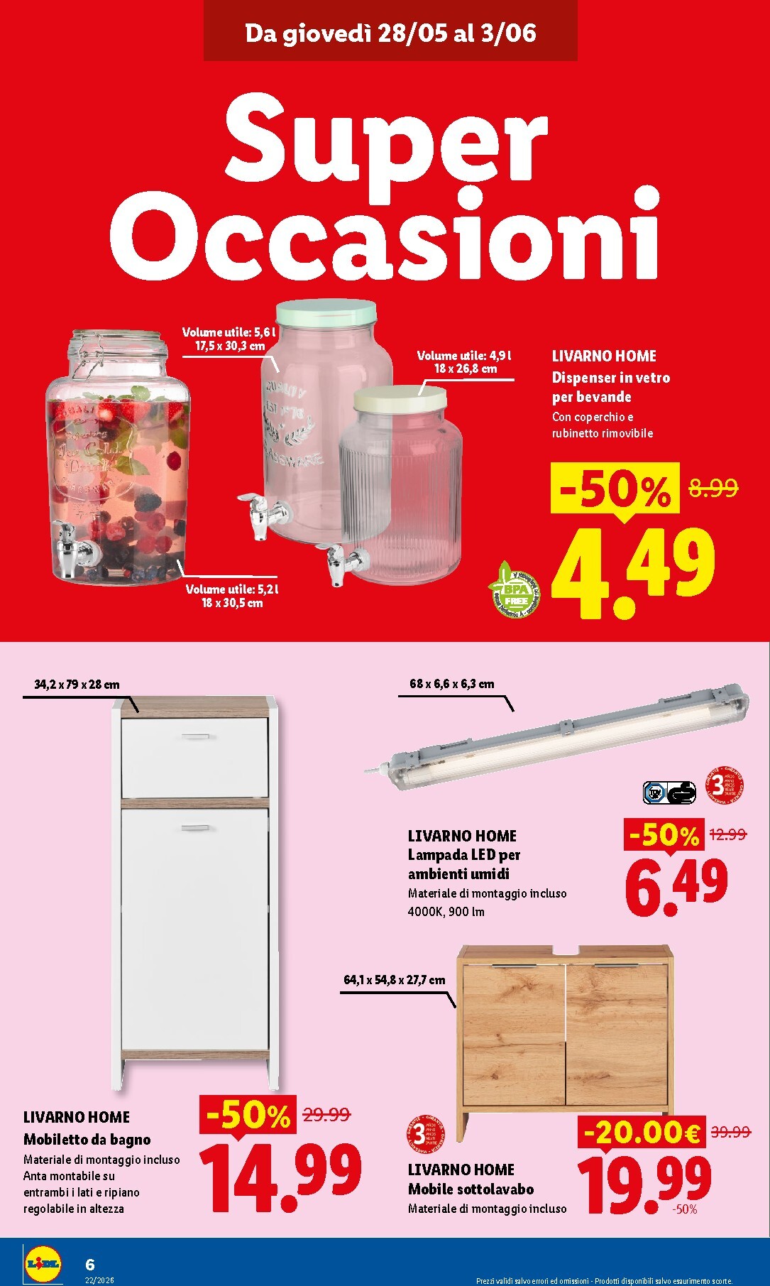 lidl - Volantino attuale di Lidl - Augusta valido dal giovedì 28/05/2026 al mercoledì 03/06/2026 - page: 6