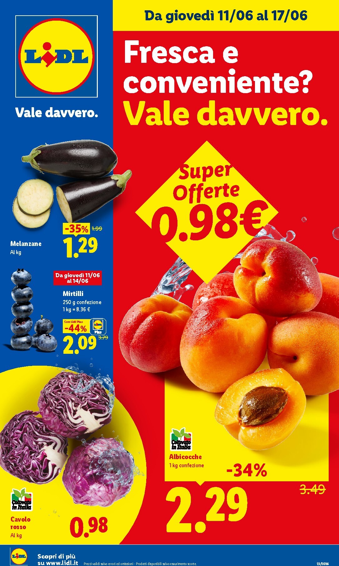 lidl - Volantino futuro Lidl - Fresca e Conveniente valido dal giovedì 11/06/2026 al mercoledì 17/06/2026