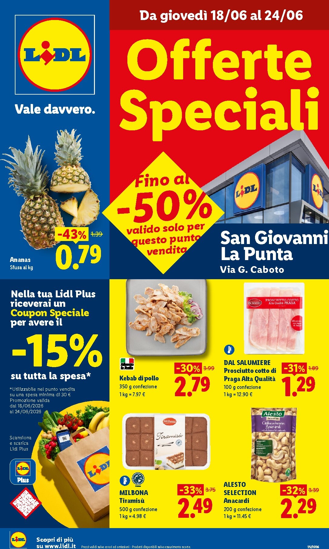 lidl - Volantino Lidl - S.Giov. La Punta per la prossima settimana dal giovedì 18/06/2026 al mercoledì 24/06/2026