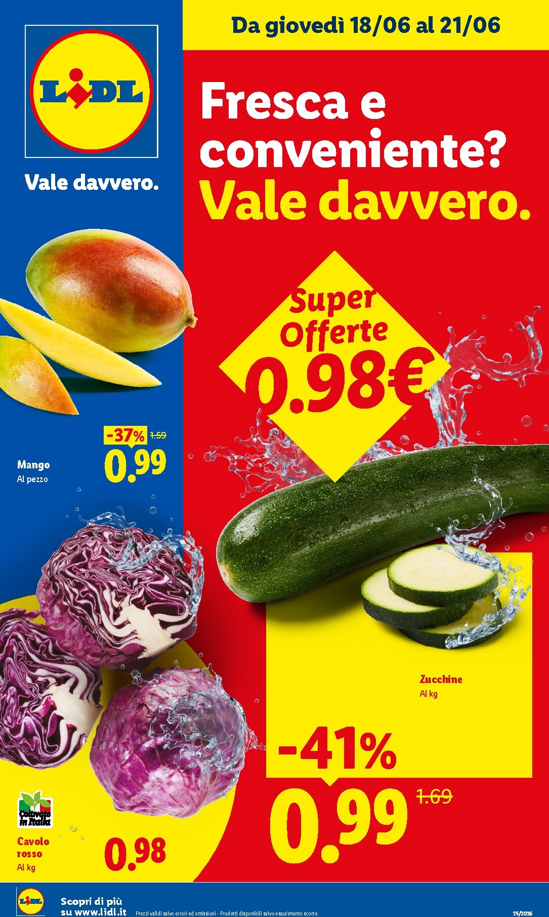 lidl - Volantino futuro Lidl - Fresca e Conveniente valido dal giovedì 18/06/2026 al mercoledì 24/06/2026