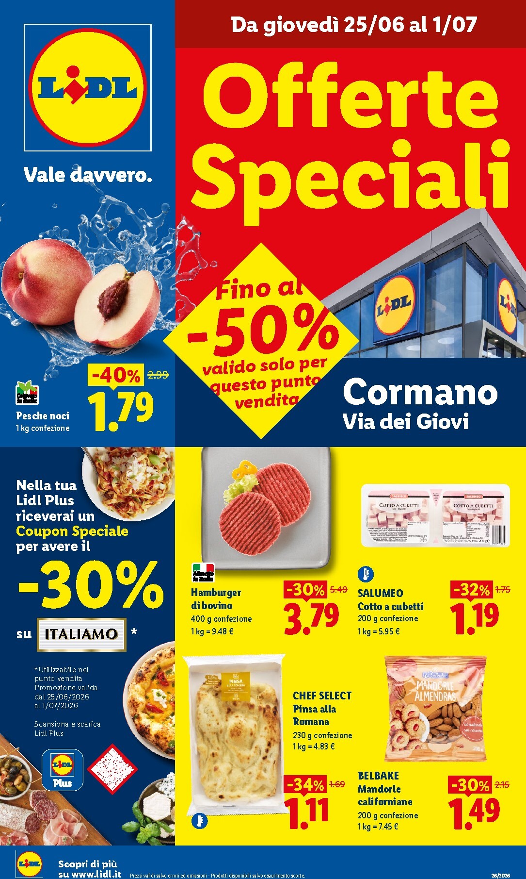 lidl - Volantino Lidl - Cormano per la prossima settimana dal giovedì 25/06/2026 al mercoledì 01/07/2026