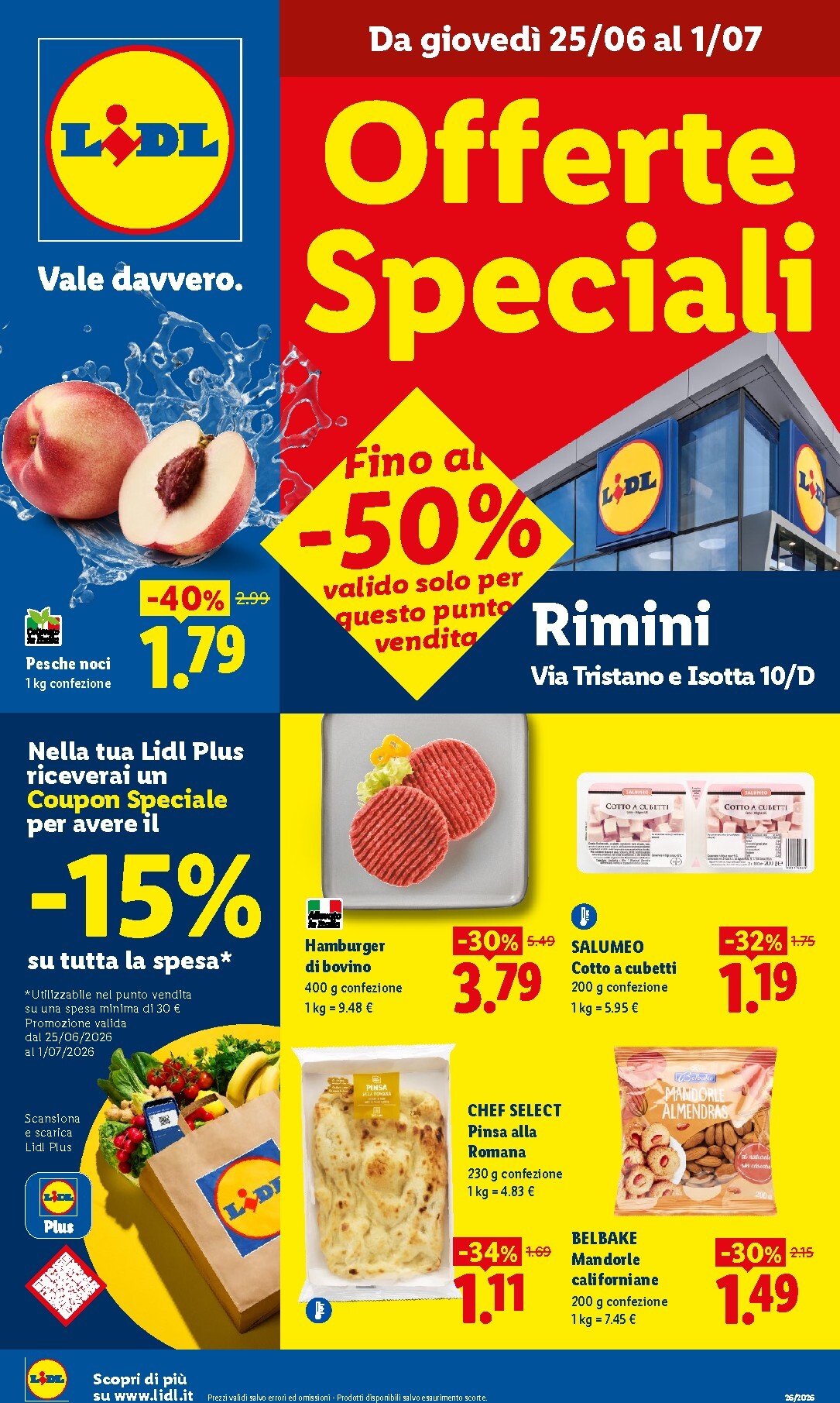 lidl - Volantino Lidl - Rimini per la prossima settimana dal giovedì 25/06/2026 al mercoledì 01/07/2026