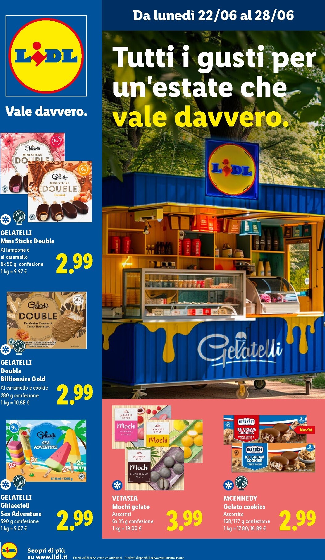 lidl - Volantino attuale di Lidl - Tutti i gusti dell'estate valido dal lunedì 22/06/2026 al domenica 28/06/2026 - page: 1