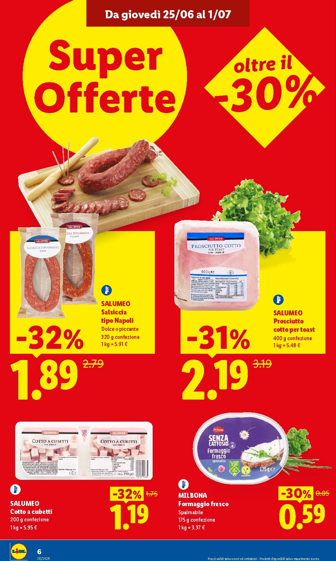 lidl - Volantino attuale di Lidl - Nuova apertura Casteln. del Garda valido dal giovedì 25/06/2026 al mercoledì 01/07/2026 - page: 6