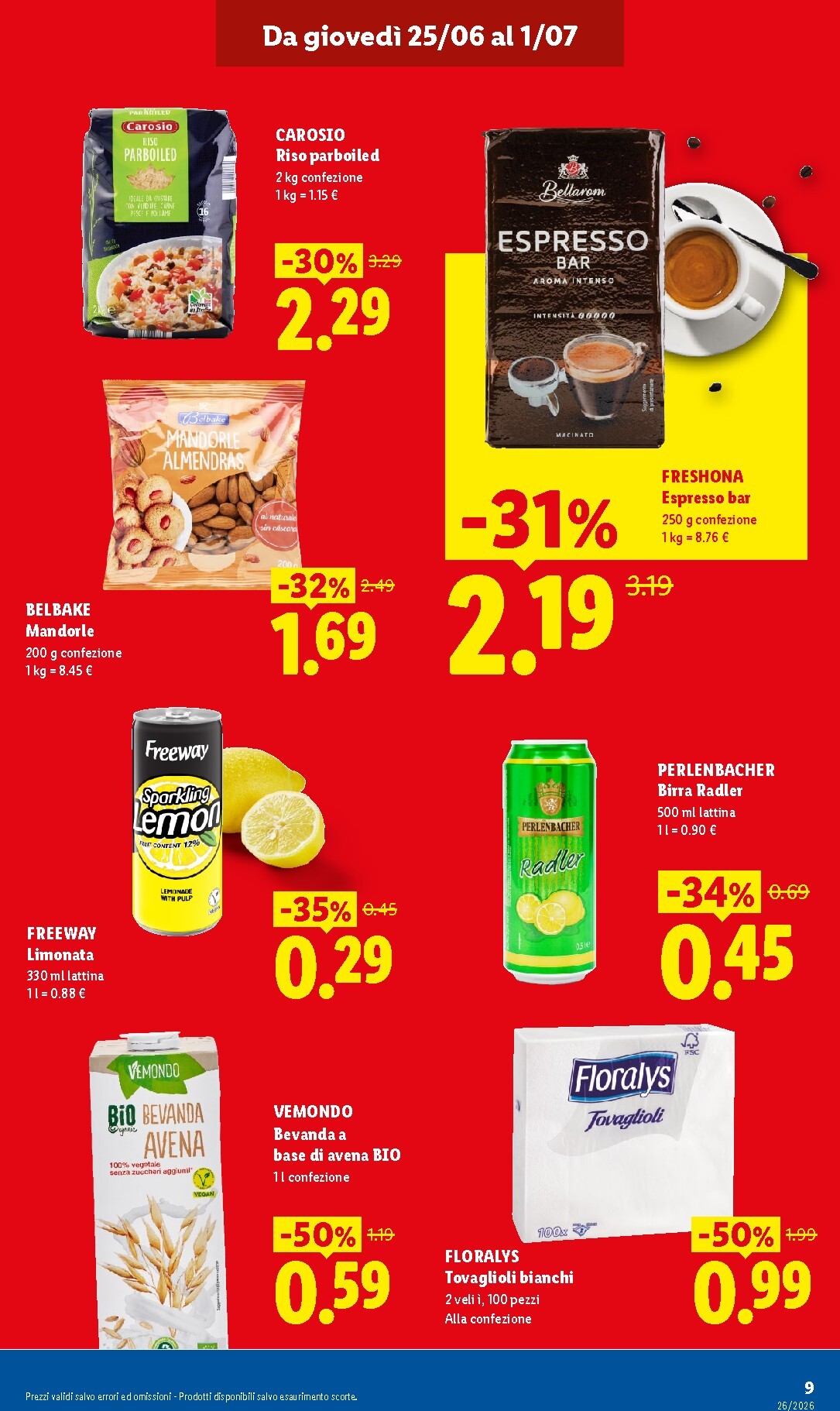 lidl - Volantino attuale di Lidl - Nuova apertura Roma valido dal giovedì 25/06/2026 al mercoledì 01/07/2026 - page: 9
