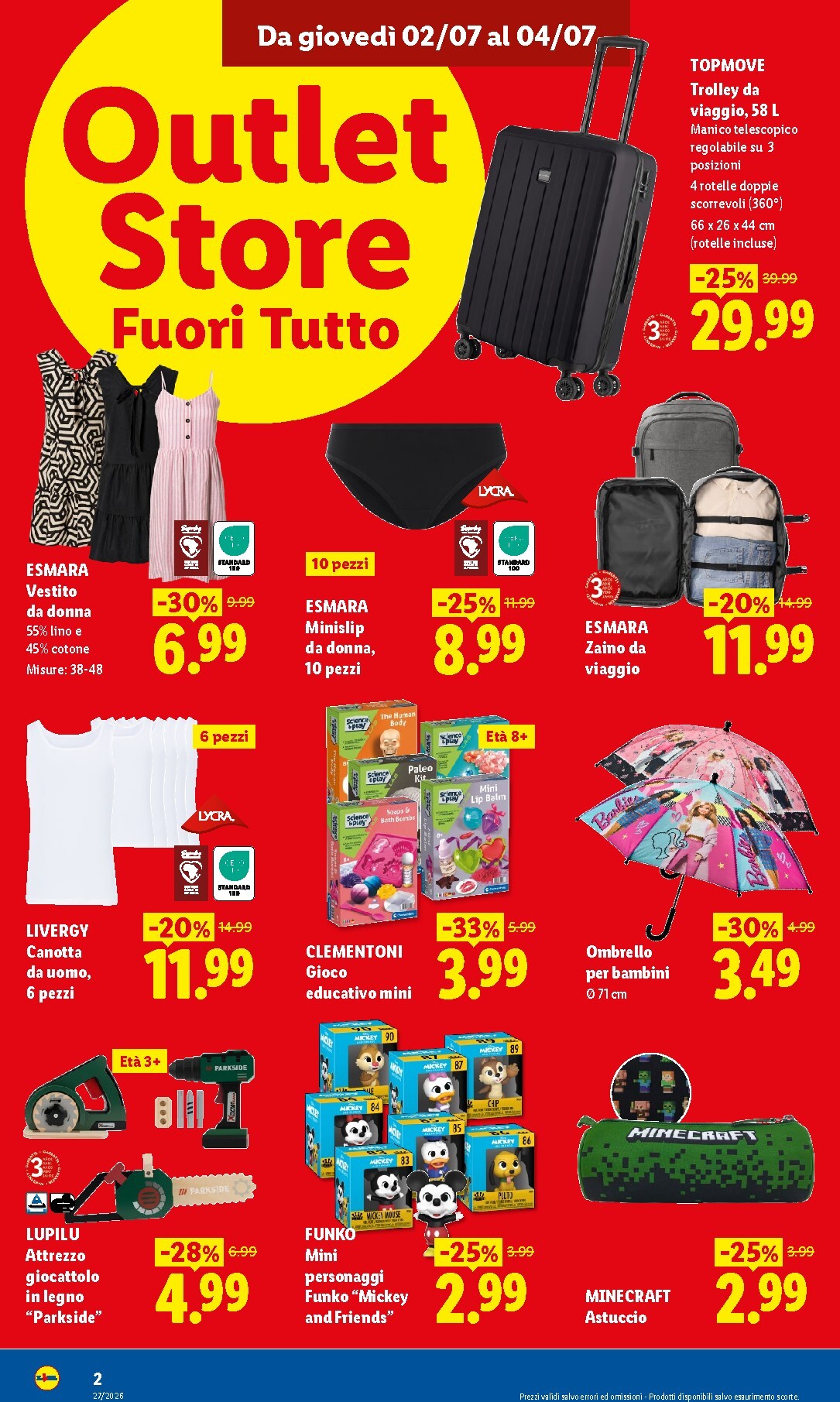 lidl - Volantino Lidl - Outlet Store Palermo per la prossima settimana dal giovedì 02/07/2026 al sabato 04/07/2026 - page: 2