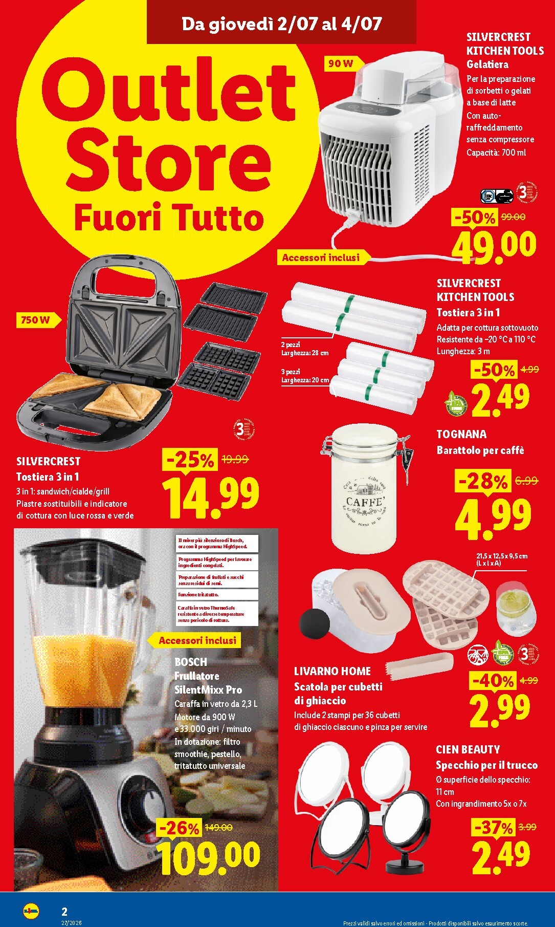 lidl - Volantino Lidl - Outlet Store Alessandria per la prossima settimana dal giovedì 02/07/2026 al sabato 04/07/2026 - page: 2