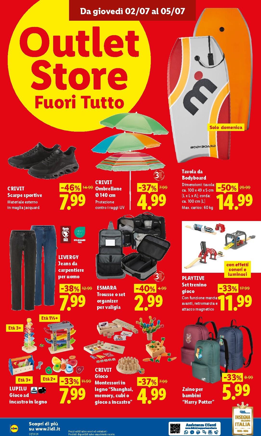 lidl - Volantino Lidl - Outlet Store Gorizia per la prossima settimana dal giovedì 02/07/2026 al domenica 05/07/2026 - page: 4