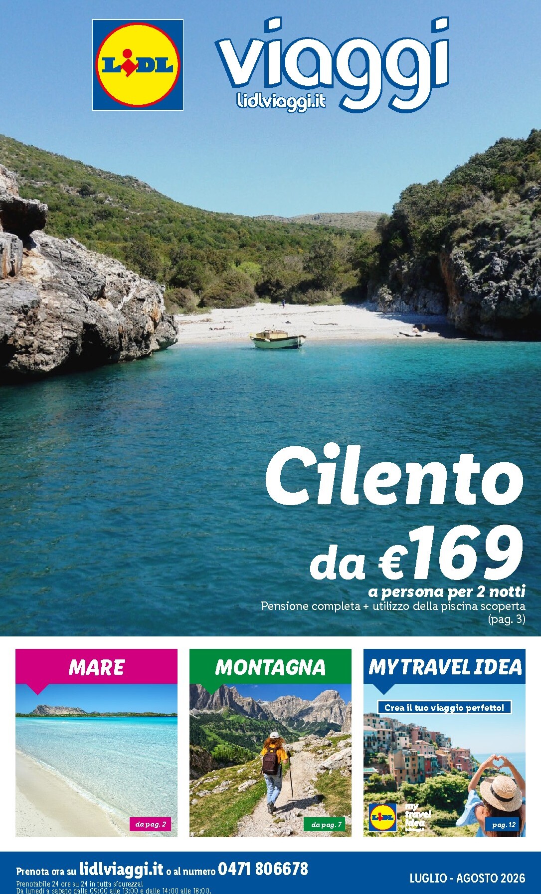 lidl - Volantino attuale di Lidl Viaggi valido dal mercoledì 01/07/2026 al domenica 06/09/2026