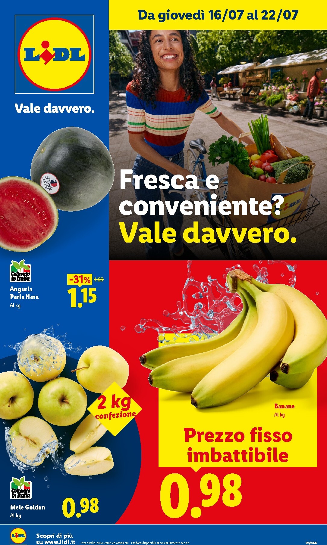 lidl - Volantino Lidl - Fresca e conveniente per la prossima settimana dal giovedì 16/07/2026 al mercoledì 22/07/2026