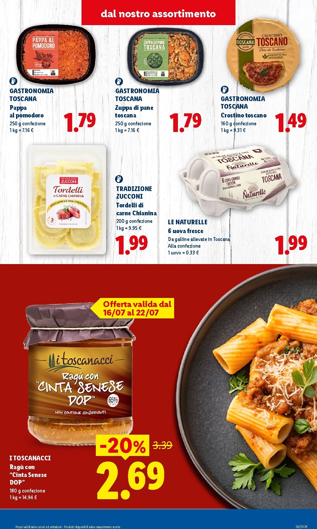 lidl - Volantino Lidl - Sapori della Toscana per la prossima settimana dal giovedì 16/07/2026 al mercoledì 22/07/2026 - page: 3