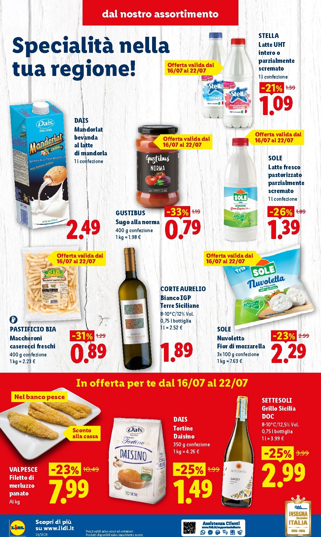 lidl - Volantino Lidl - Sapori della Sicilia per la prossima settimana dal giovedì 16/07/2026 al mercoledì 22/07/2026 - page: 4