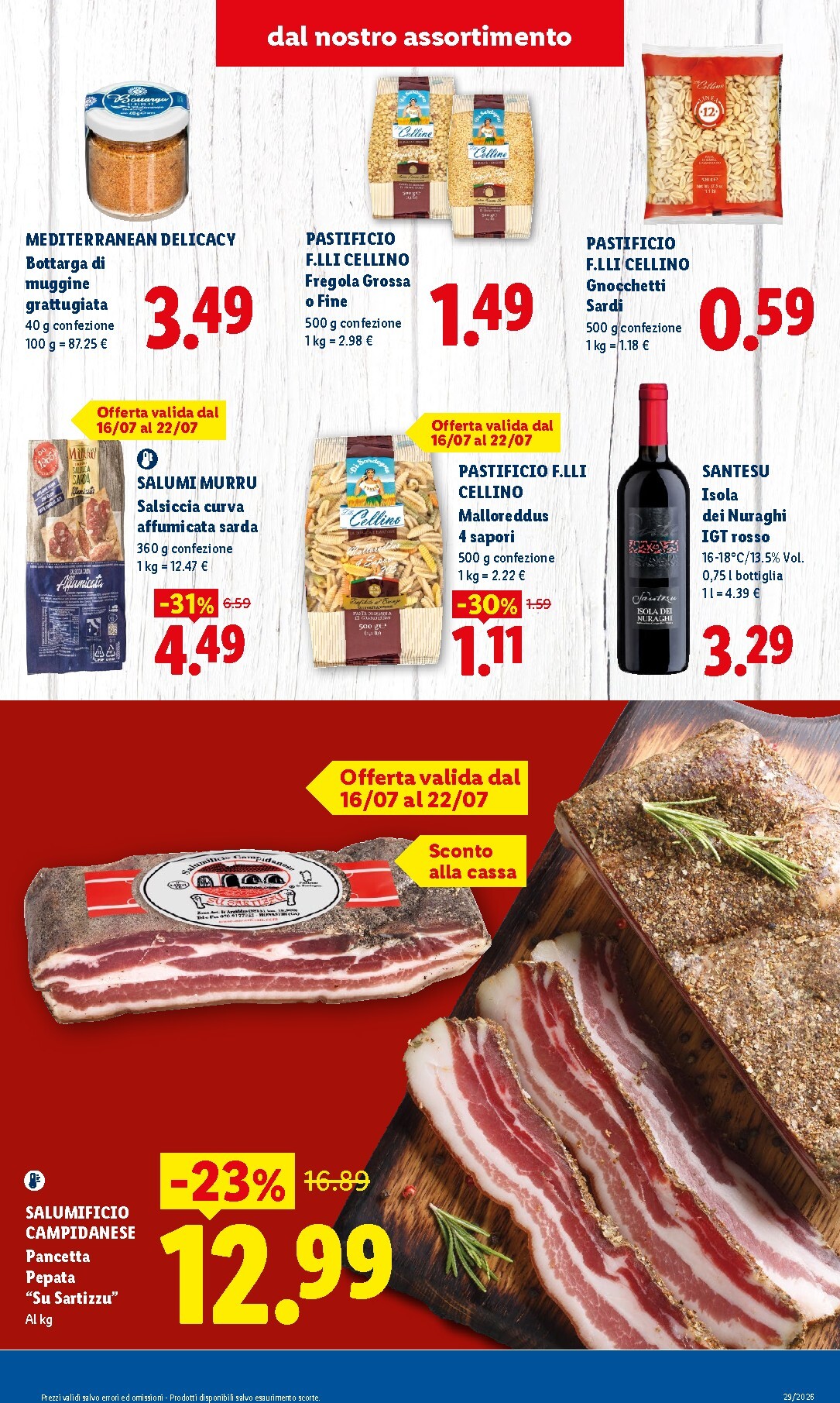 lidl - Volantino Lidl - Sapori della Sardegna per la prossima settimana dal giovedì 16/07/2026 al mercoledì 22/07/2026 - page: 3