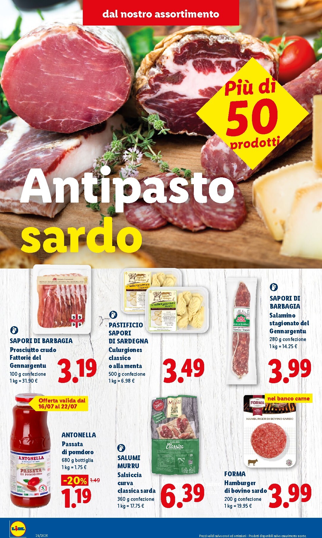 lidl - Volantino Lidl - Sapori della Sardegna per la prossima settimana dal giovedì 16/07/2026 al mercoledì 22/07/2026 - page: 2
