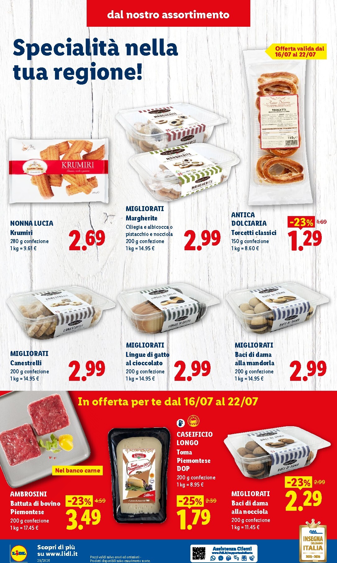 lidl - Volantino Lidl - Sapori del Piemonte per la prossima settimana dal giovedì 16/07/2026 al mercoledì 22/07/2026 - page: 4