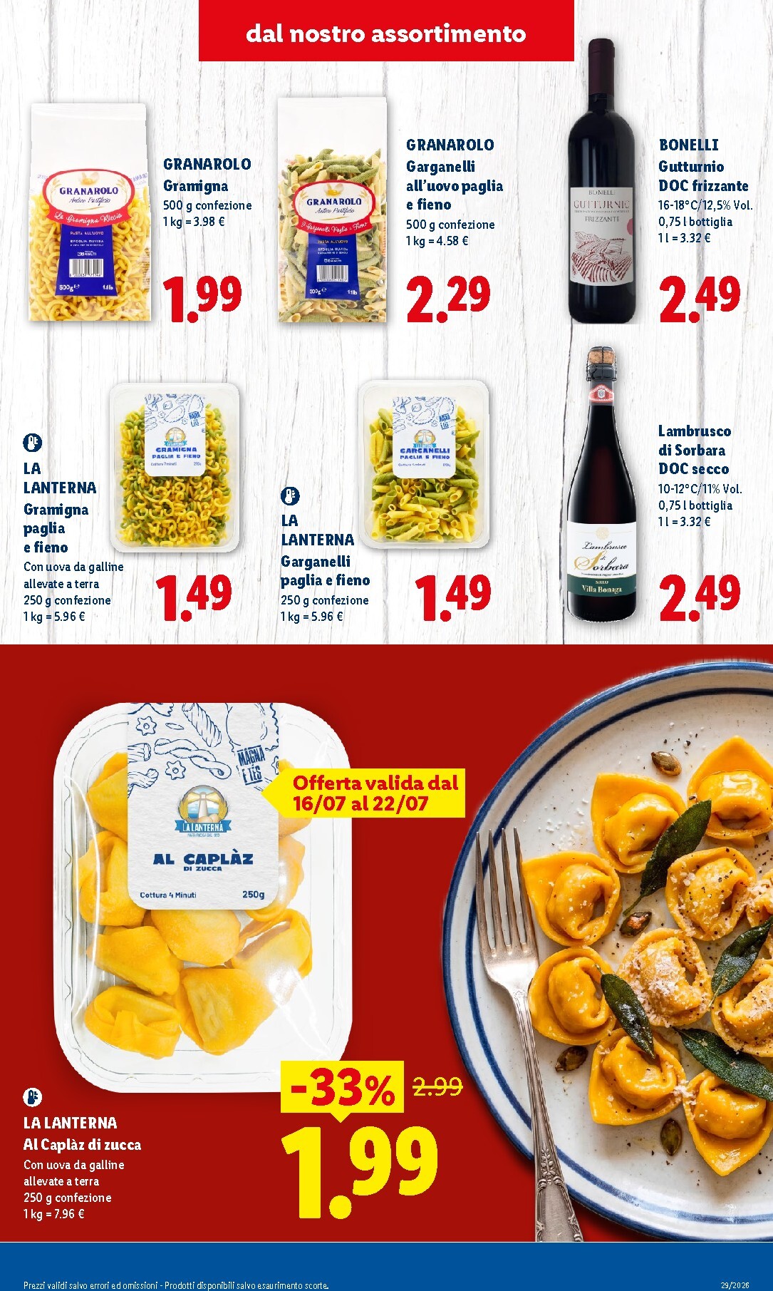 lidl - Volantino Lidl - Sapori dell'Emilia Romagna per la prossima settimana dal giovedì 16/07/2026 al mercoledì 22/07/2026 - page: 3