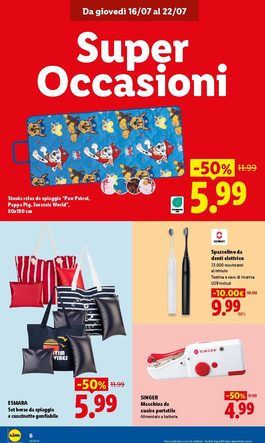 lidl - Volantino futuro Lidl - Nuova apertura Passa a trovarci valido dal giovedì 16/07/2026 al mercoledì 22/07/2026 - page: 6