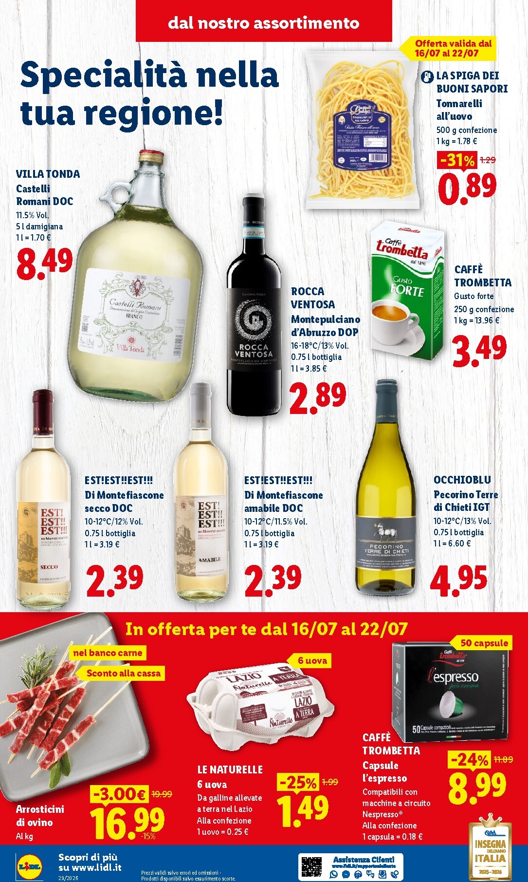 lidl - Volantino futuro Lidl - Sapori del Centro Italia valido dal giovedì 16/07/2026 al mercoledì 22/07/2026 - page: 4