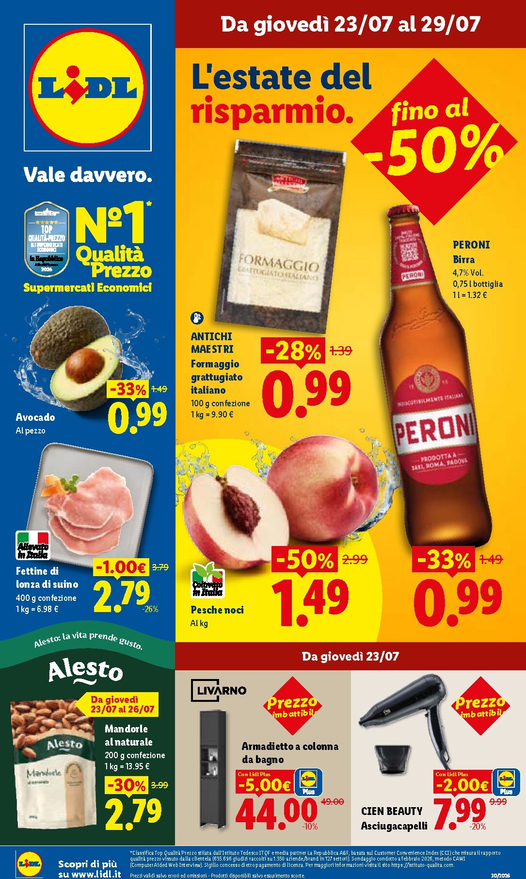 lidl - Volantino Lidl per la prossima settimana dal giovedì 23/07/2026 al mercoledì 29/07/2026