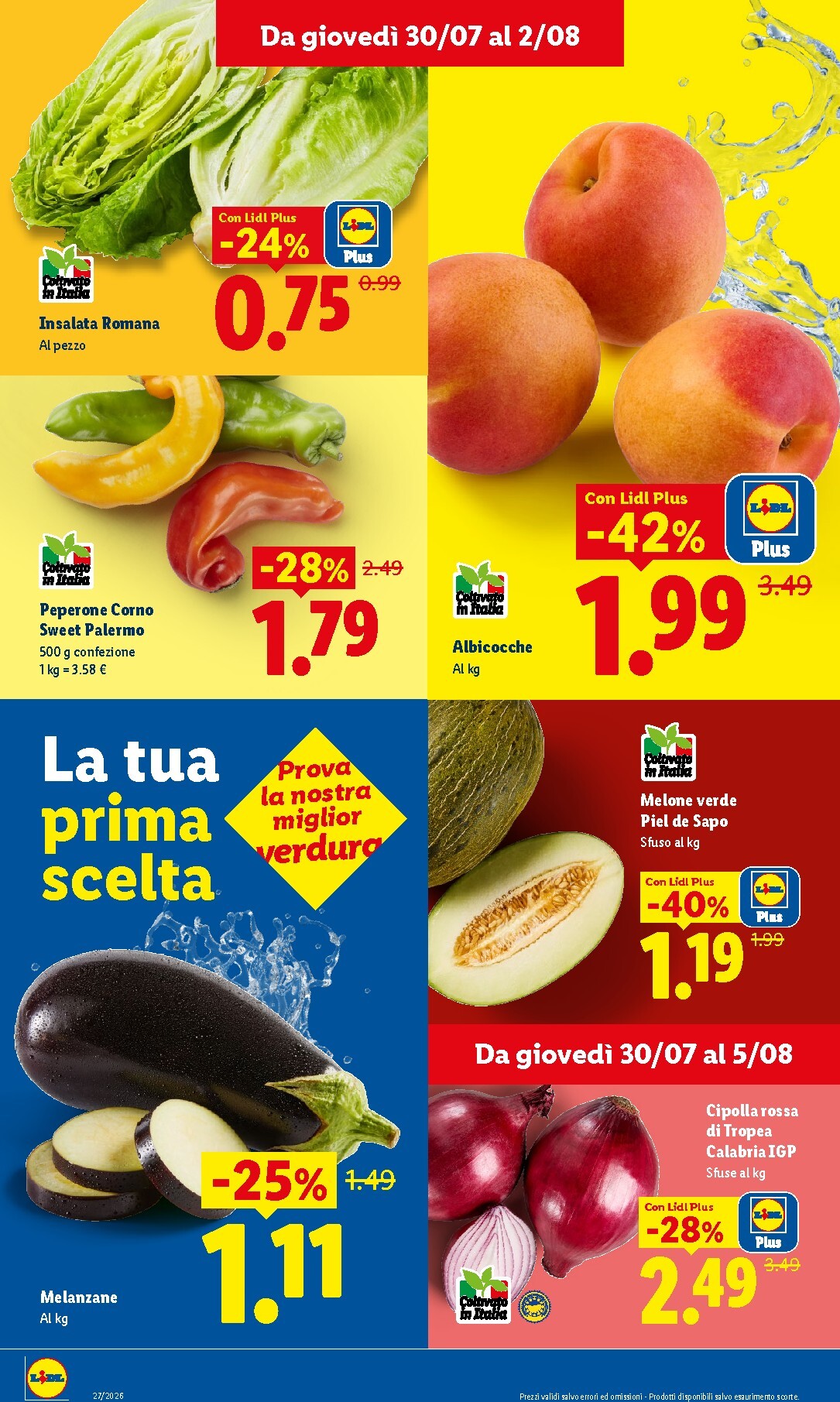 lidl - Volantino Lidl - Fresca e conveniente per la prossima settimana dal giovedì 30/07/2026 al mercoledì 05/08/2026 - page: 2