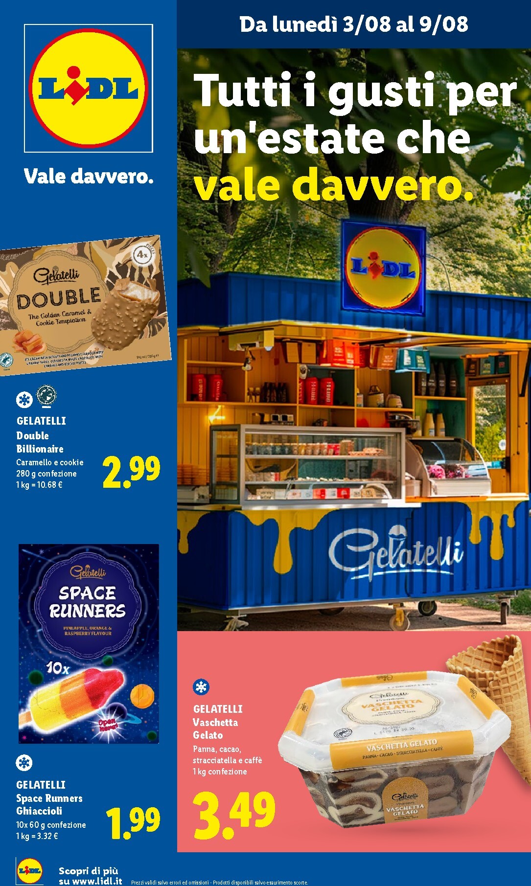 lidl - Volantino attuale di Lidl - Tutti i gusti dell'estate valido dal lunedì 03/08/2026 al domenica 09/08/2026