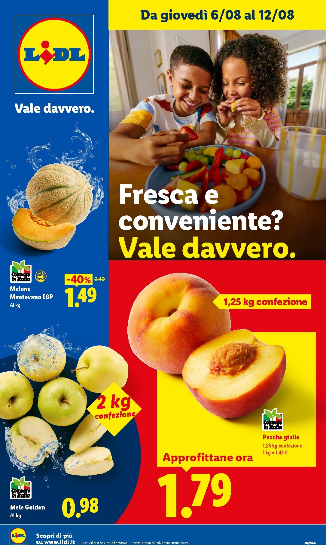 lidl - Volantino attuale di Lidl - Fresca e conveniente valido dal giovedì 06/08/2026 al mercoledì 12/08/2026