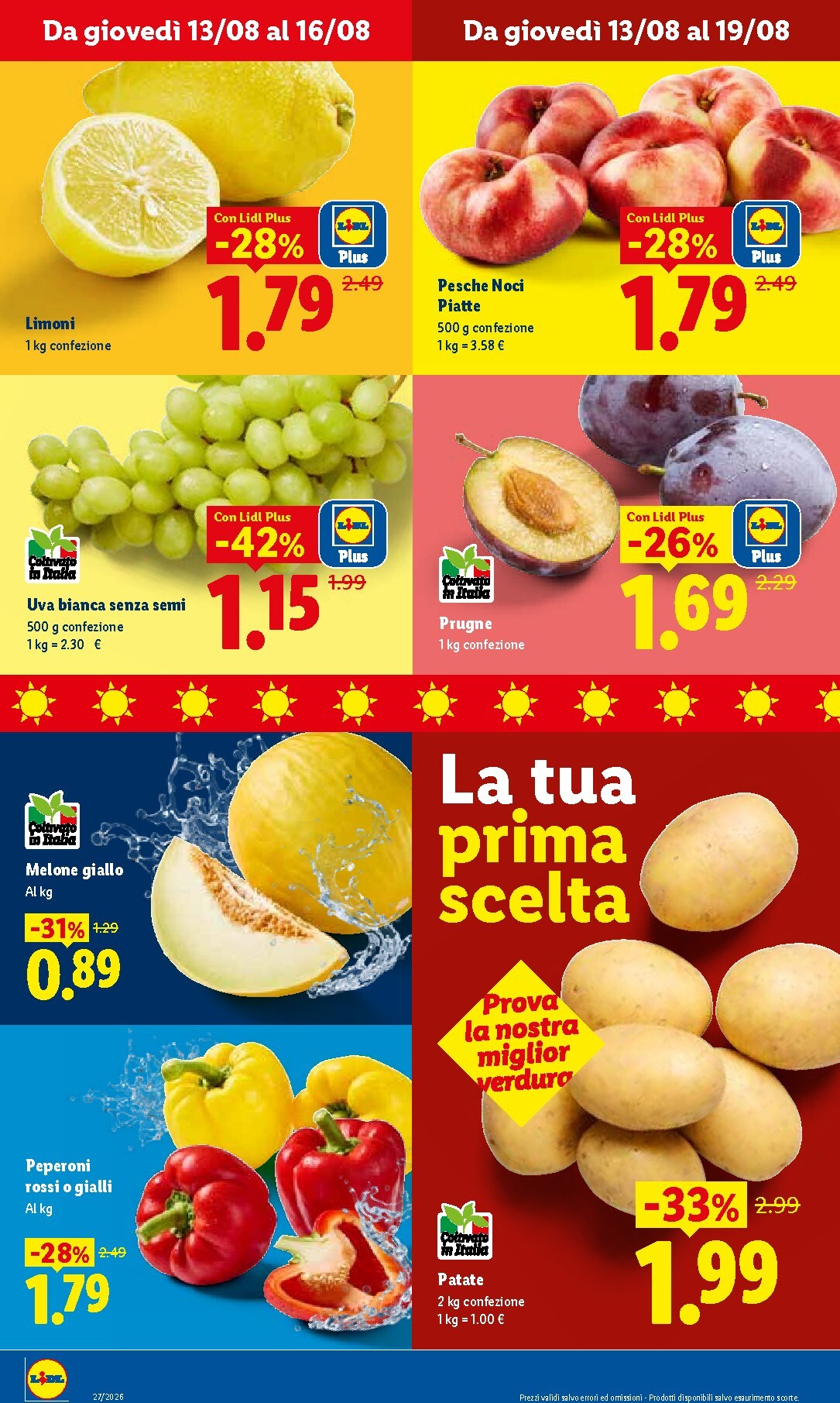 lidl - Volantino Lidl - Fresca e conveniente per la prossima settimana dal giovedì 13/08/2026 al mercoledì 19/08/2026 - page: 2
