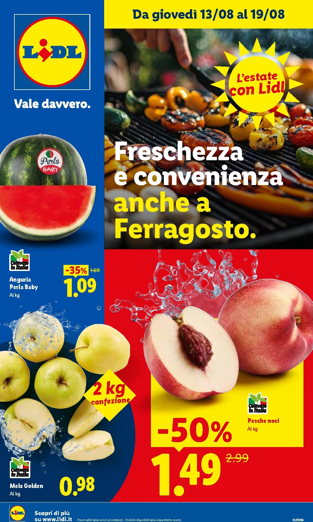 lidl - Volantino Lidl - Fresca e conveniente per la prossima settimana dal giovedì 13/08/2026 al mercoledì 19/08/2026
