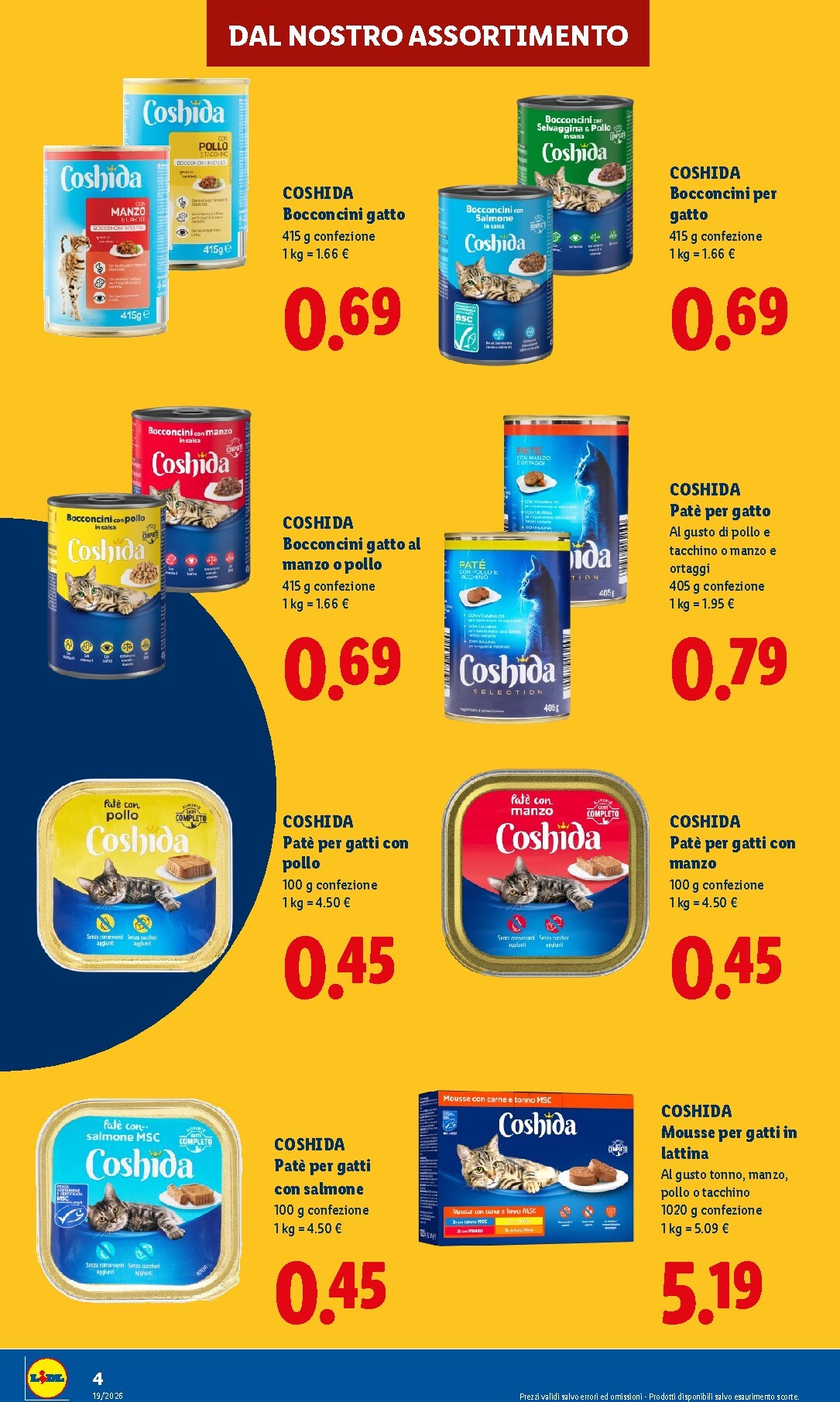 lidl - Volantino attuale di Lidl - Per i tuoi amici a 4 zampe valido dal giovedì 13/08/2026 al mercoledì 19/08/2026 - page: 4